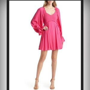 NWT Vici smocked top babydoll dress